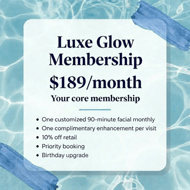 Luxe Glow Membership at Still Waters Esthetics in East Meadow, NY